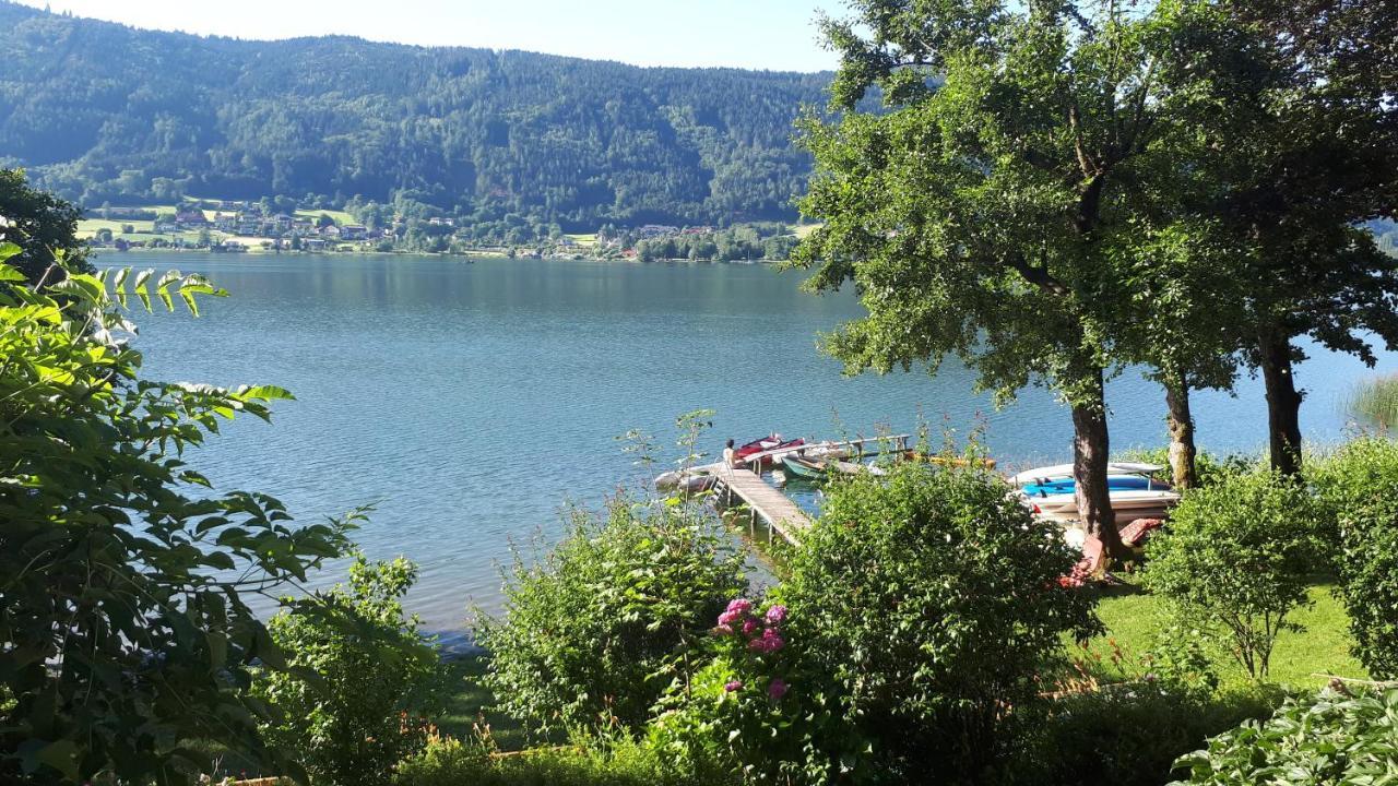Maren Seeblick Appartement Haus Haensel&Gretel Direkt Am Ossiacher See Mit Hallenbad Stiegl Exterior photo