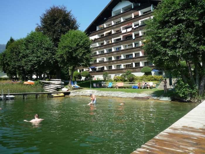 Maren Seeblick Appartement Haus Haensel&Gretel Direkt Am Ossiacher See Mit Hallenbad Stiegl Exterior photo