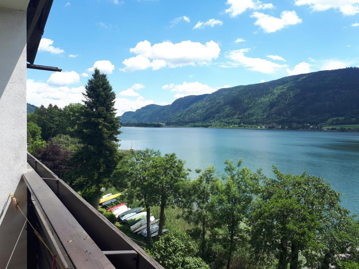 Maren Seeblick Appartement Haus Haensel&Gretel Direkt Am Ossiacher See Mit Hallenbad Stiegl Exterior photo